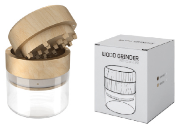 Wood  Grinder Buche/Klar Glas Boden